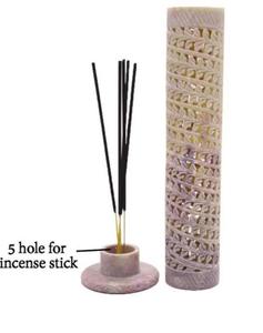 Difusor de Aroma de Mármol Natural, Soporte para Varillas de Incienso, Cubierta Decorativa de Piedra para Difusor de Varillas, Decoración de Lujo para el Hogar - Product Image 3