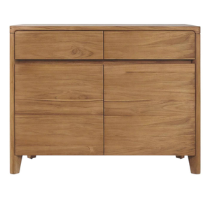 Commode à tiroirs en teck naturel de style luxueux pour chambre à coucher, hôtel, appartement, meubles - Product Image 3