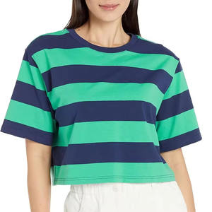 T-shirt court de sport pour femmes, personnalisable avec logo, écologique, coupe ample, vente en gros - Product Image 1