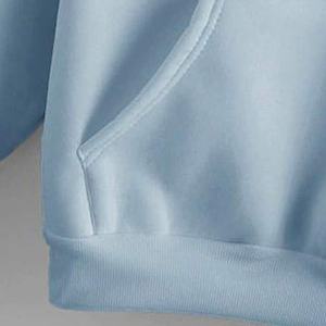 Vente en gros de pull de qualité supérieure bleu ciel sweats à capuche unisexes pour hommes sweats avec logo personnalisé brodé imprimé logo chandails - Product Image 6