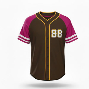 Camiseta de Béisbol Unisex, Diseño Personalizado, Ligera, Transpirable, Ropa Deportiva de Manga Corta para Prácticas y Competiciones de Equipos - Product Image 6
