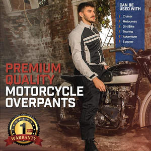 Pantalones de Motociclismo con Protección CE, Malla Textil, Pantalones de Protección para Moto, Equipo de Turismo, Impermeables, Resistentes al Viento y Transpirables - Product Image 6