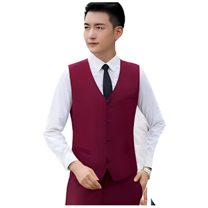 Gilet matelassé classique et intemporel pour homme, style rétro, en polyester/coton, coupe ajustée, sans manches, matelassage sur mesure, idéal pour l'hôtellerie - Product Image 1