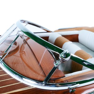Modèle de bateau rapide Aquarama B085, artisanal en cèdre, décor nautique en bois peint, cadeau de collection, objet de décoration, cadeau de Noël - Product Image 4