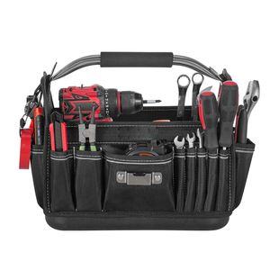Borsa Portautensili da 13 Pollici con 33 Tasche - Organizer Portatile per Manutenzione Elettrica, Contenitore in Plastica Rigida - Product Image 1