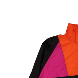 Chaqueta Cortavientos Retro Vintage, Multicolor, Personalizable con Bloques de Color, para Hombre - Product Image 5