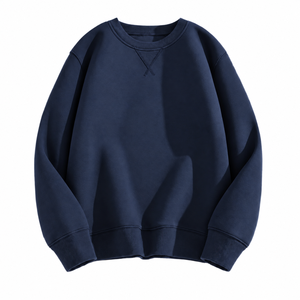 Sudadera Oversize de Algodón Grueso Unisex con Cuello Redondo, Forro Polar, Bordado de Logotipo Personalizado, Ropa Urbana al por Mayor - Product Image 5
