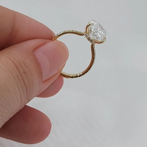 Women's 18K <b>Solid</b> <b>Gold</b> 2 Carat Oval Cut Natural Diamond <b>Pendant</b> GIA Certified Classic Style Engagement Jewelry - Product Image 6