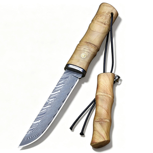Cuchillo de Cocina de Acero de Damasco, Cuchillo Profesional para Deshuesar, Mango Antideslizante, Cuchillo para Frutas, Cuchillo de Chef de Hoja Fija, Cuchillo Afilado para Carne y Verduras - Product Image 3
