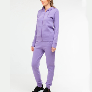 Women's Winter Solid Cotton <b>Fleece</b> <b>Jogger</b> Tracksuit Hooded Long Sleeve Top Matching Pants Casual Fitness Gym Running Streetwear - Product Image 6