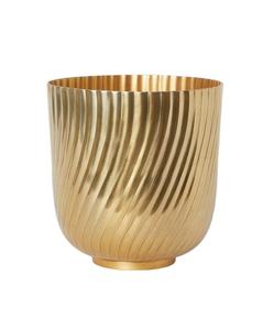 Maceta de latón de calidad superior con acabado dorado para la decoración del hogar y el jardín Maceta elegante - Product Image 1