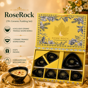 Ensemble de tasses à thé en céramique noire personnalisée Serenity 6+3 400 ml, boîte cadeau, design floral de luxe, bols assortis, emballage ondulé, sac de transport - Product Image 5