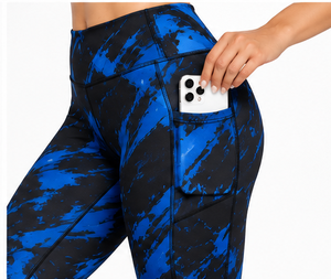 Ensemble de yoga taille haute pour femme : short cycliste et brassière de sport – Tenue de sport respirante et extensible pour gym, pilates et entraînement – Logo personnalisé - Product Image 3