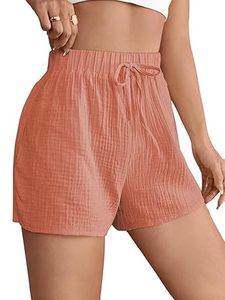 Bamboo Fiber Eco Friendly <b>Shorts</b> Womens Loose Lapel Summer Casual Solid Everyday <b>Shorts</b> Womens <b>Cool</b> <b>Shorts</b> - Product Image 2