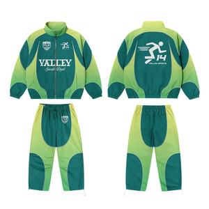 Ensemble survêtement réversible en polyester pour homme, veste zippée et pantalon de jogging, écologique - Product Image 1