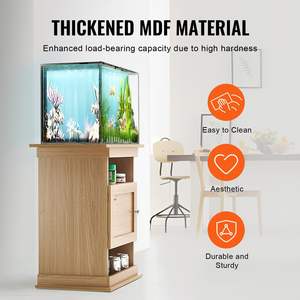 Soporte de acuario de 20 galones, soporte de tanque de reptiles de peces de color tilo, capacidad de carga de 167,6 libras, gabinete de almacenamiento de MDF de 25,2x15,7x28,3 - Product Image 5