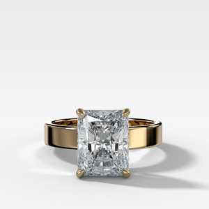 Custom 4ct Radiant Cut Lab Grown Diamond Engagement <b>Ring</b> 10k 14k Solid <b>Gold</b> Classic Prong <b>Set</b> Solitaire Wedding <b>Ring</b> Anniversary - Product Image 1