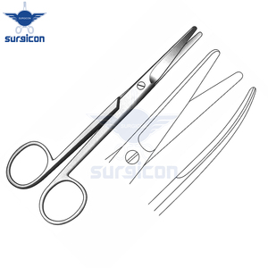 Tijeras Mayo de 14 cm (5½ Pulgadas), Tijeras Quirúrgicas Reutilizables de Acero Inoxidable con Punta Curva para Cirugía General y Corte de Tejidos - Product Image 5