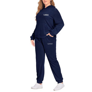 Conjunto Deportivo de Dos Piezas con Logotipo Personalizado para Hombre y Mujer, Sudadera con Capucha Transpirable, Informal, de Manga Larga, Color Sólido - Product Image 6