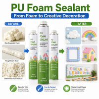 Mousse expansive polyuréthane haute expansion pour la construction, les panneaux d'affichage scolaires, les accessoires faits main et la découpe facile
