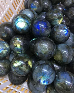 Esfera de Labradorita Natural, Bola de Piedra Preciosa Pulida, Globo de Cristal para Decoración Feng Shui y Exhibición Coleccionable - Product Image 3