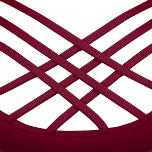 Top Deportivo de Yoga para Mujer, Tallas Grandes, con Logotipo Personalizado, Soporte Frontal Alto, Reversible, Sin Costuras, Secado Rápido, Ligero, para Fitness en Interiores - Product Image 2