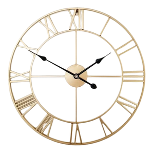Minimal Design <b>Wall</b> <b>Clock</b> Gold Plated Finishing High Quality Modern Design Luxury Home <b>Decoration</b> <b>Wall</b> <b>Clock</b> Handmade <b>Clock</b> - Product Image 3