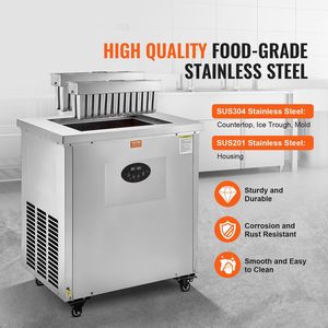 Macchina Commerciale per Ghiaccioli in Acciaio Inox, Set 2 Stampi, 52 Pezzi, Produttore di Ghiaccioli su Stecco per la Produzione di Gelati su Stecco - Product Image 5