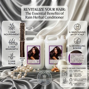 Après-shampoing Lissant Herbal Sans Rinçage pour Cheveux Épais, Crépus, Naturels – Hydratant, Protecteur, Soin Couleur, Anti-Casse, pH Équilibré - Product Image 3