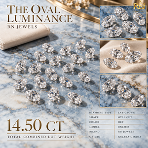 Diamant ovale de 14,50 carats cultivé en laboratoire avec une géométrie raffinée |   Couleur DEF, feu éclatant et facettes complexes pour les bijoux - Product Image 5