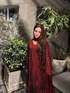Ensemble Salwar Kameez ethnique pour femme NiMa Creations, Kurta brodée longueur cheville, Dupatta réversible, pour fêtes, remises de diplômes, Diwali, taille XL - Product Image 4
