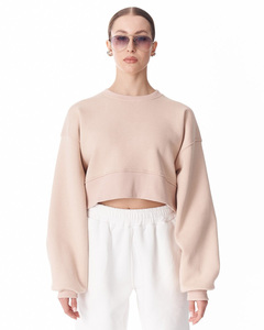 Sudadera Corta Oversize de Moda para Mujer, Suave y Cómoda, de Manga Larga, Estilo Casual Urbano - Product Image 3