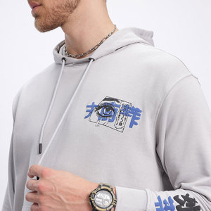 Sweat à capuche personnalisable de haute qualité, 400 g/m², en molleton 100 % coton, épaules tombantes, coupe oversize, respirant - Product Image 6