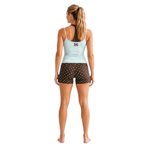 Women's Yoga 2-Piece Halter <b>Crop</b> <b>Top</b> <b>Shorts</b> Set Sleeveless Solid Activewear Four-Way Stretch Elastic Waist Summer Casual Fitness - Product Image 3