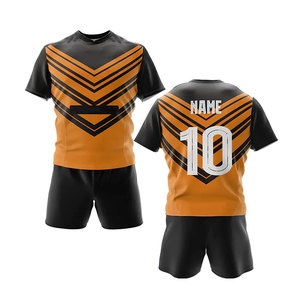 Servicio OEM, Mejor Fabricante, Uniforme de Rugby Unisex Personalizado con Nombre de Equipo, Poliéster/Algodón, Secado Rápido, Cintura Elástica, Diseño Floral - Product Image 6