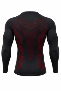 Chemise de compression pour homme de qualité supérieure, logo personnalisé imprimé, vêtements de sport haute performance - Product Image 3