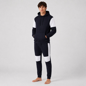 Survêtement à capuche pour homme, coupe classique, grandes tailles, design personnalisé, collection hiver, service OEM, 100% coton molletonné, coupe-vent, respirant - Product Image 6