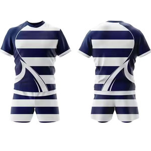 Ensemble de vêtements de rugby personnalisés pour hommes, maillot et short de rugby respirants et légers, vêtements de sport en gros - Product Image 1