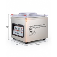Machine de mise sous vide automatique commerciale DZ-260C 320W pour emballage alimentaire en chambre sous vide pour restaurants et cuisines (film plastique)