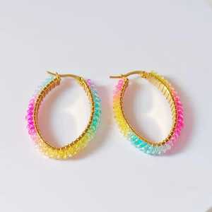 Handmade Resin <b>Beaded</b> Earring <b>Set</b> for Women Artisan Jewelry Fashion Accessories Wholesale Export Quality - Product Image 2