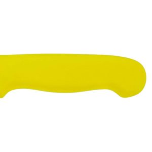 Couteaux à désosser à manche jaune avec lame étroite argentée et poignée ergonomique pour le travail de découpe de la viande et de la volaille - Product Image 3