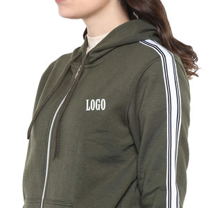 Sweat à capuche élégant à manches longues 2026 avec fermeture éclair, prix d'usine pour les acheteurs en gros / conception OEM - Product Image 3