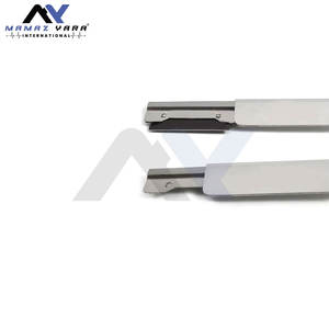 Navaja de afeitar de plástico Multi / Mehroon personalizada para salón, con mango de color y logotipo OEM, opciones de mango recto - Product Image 3