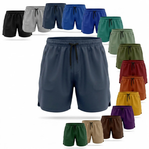 Shorts de sport à séchage rapide avec logo personnalisé, taille élastique, en polyester de haute qualité, légers, pour la course et l'entraînement – Vente chaude - Product Image 1