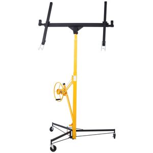 Sollevatore Elettrico per Pannelli in Cartongesso NERO+GIALLO, Sollevatore per 11 Pannelli - Product Image 1