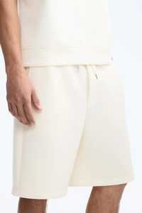 Men's Solid Color 100% Cotton Woven <b>Mid</b> Waist Drawstring Bermuda Shorts Casual Style - Product Image 3