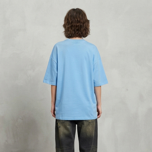 Camiseta Oversize de Mujer con Pedrería, Cuello Redondo, Ajuste Holgado, Manga Corta, Hombro Caído, Estilo Urbano - Product Image 2