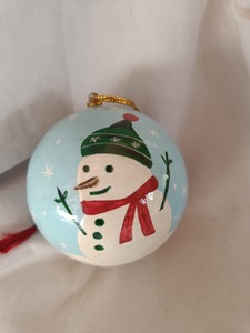 Personalized Pink Ceramic Christmas Festival 2026 Snowman Hanging Ornament-Adorable Custom Name Keepsake <b>Gift</b> <b>for</b> Kids <b>Daughter</b> - Product Image 3