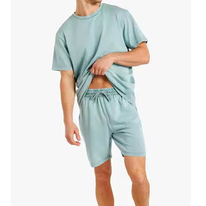 Vêtements pour hommes, ensembles pour hommes grande taille, t-shirts et shorts tendance, style streetwear, coton respirant, ensembles pour hommes - Product Image 2
