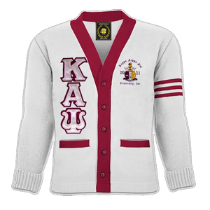 Wholesale Kapp@ Alpha Psi Unisex Maroon V-Neck <b>Cardigans</b> Full Sleeve Embroidery Logo Knit Sorority Fraternity <b>Sweaters</b> - Product Image 2